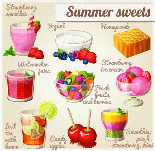 Huge collection of various food icons vector 09