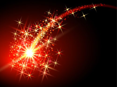 Shiny starlight art background vectors set 04