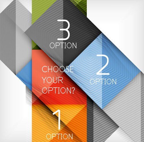 Geometric with numbered business template vector 03 Geometric with numbered business template vector 03