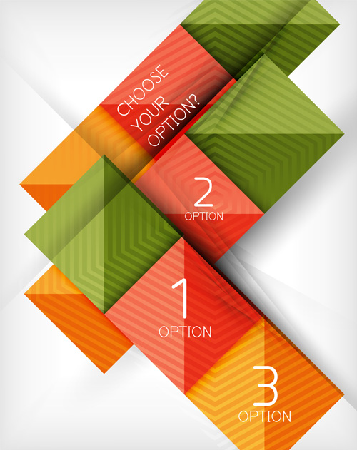 Geometric with numbered business template vector 05 Geometric with numbered business template vector 05