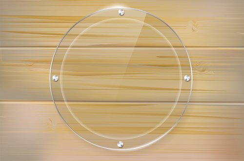 Glass frame with wood textures background vector 05 Glass frame with wood textures background vector 05