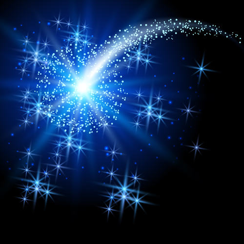 Shiny starlight art background vectors set 07