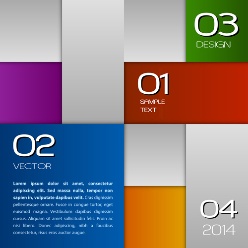 Squares moderin business template vector 06 Squares moderin business template vector 06