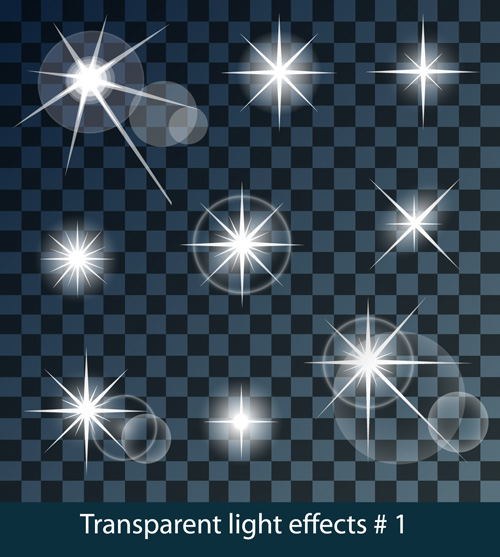 Transparent light effects vector illustration 01 Transparent light effects vector illustration 01
