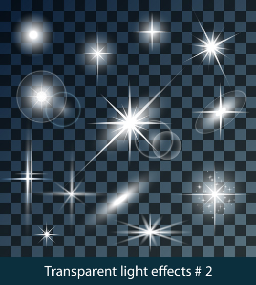 Transparent light effects vector illustration 02