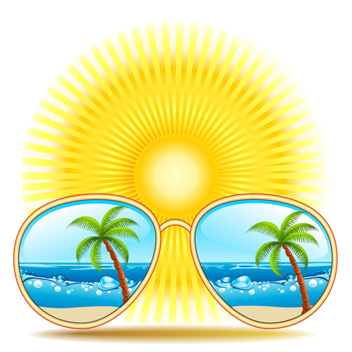 Stylish Sunglasses vector 02 Stylish Sunglasses vector 02