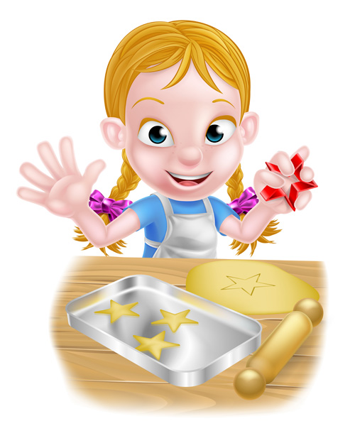 Children cooking design vector 03 Children cooking design vector 03