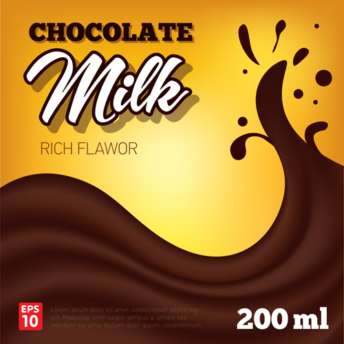 poster milk creative chocolate 