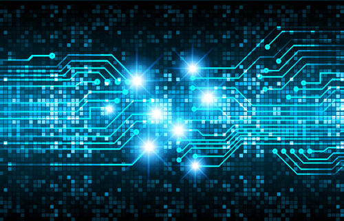 Futuristic digital world concept template vectors 07 Futuristic digital world concept template vectors 07