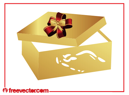 golden gift box bow 