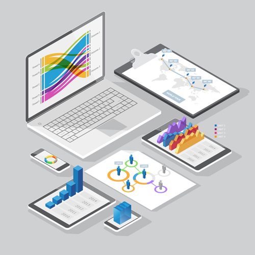 Isometric branding infographics template vector 20 Isometric branding infographics template vector 20