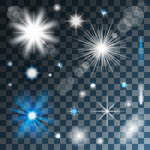 Transparent light effects vector illustration 04