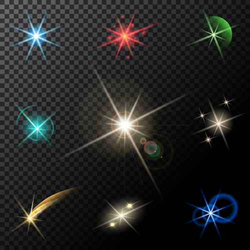 Transparent light effects vector illustration 05 Transparent light effects vector illustration 05