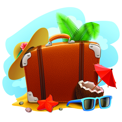 Vacation design vector backgrounds 02 Vacation design vector backgrounds 02