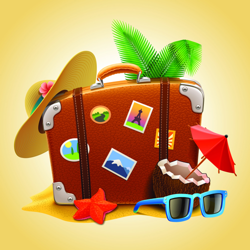 Vacation design vector backgrounds 03 Vacation design vector backgrounds 03