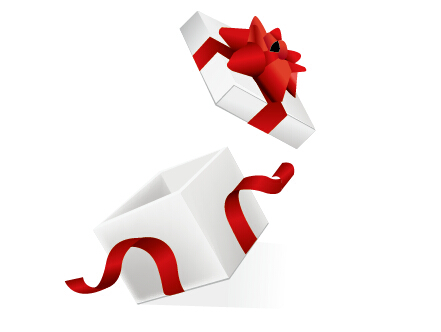 white gift box gift box bow 