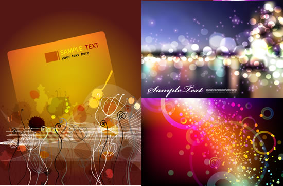 Colorful halo background vector