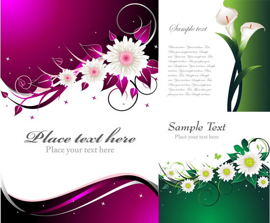 Flower retro background Flower retro background