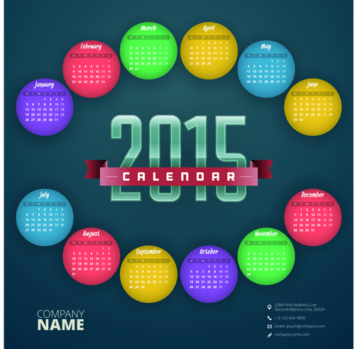 creative calendar business 2015 
