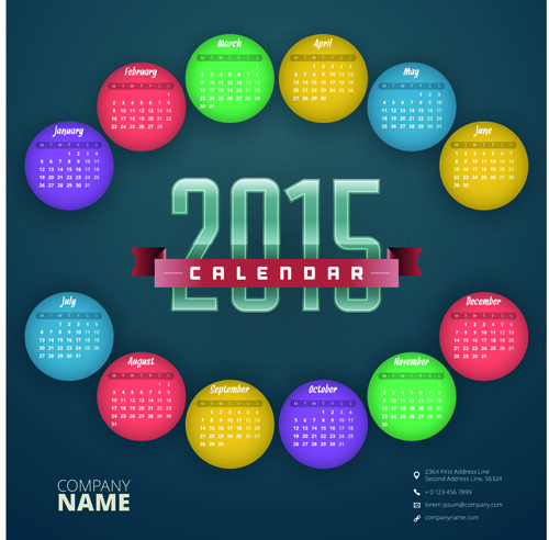 2015 business calendar creative design vector 06 2015 business calendar creative design vector 06