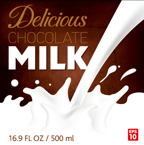 poster milk creative chocolate 