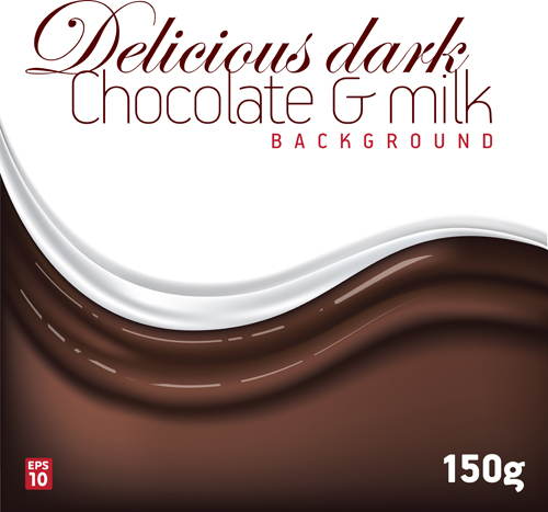 Chocolate milk poster creative vectors 02 Chocolate milk poster creative vectors 02