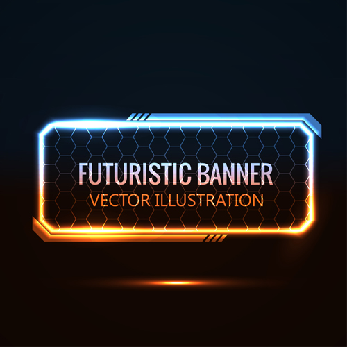 Futuristic banner concept vector 01 Futuristic banner concept vector 01