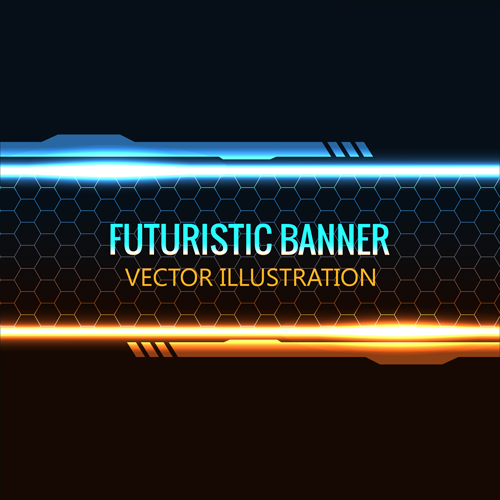 futuristic concept banner 