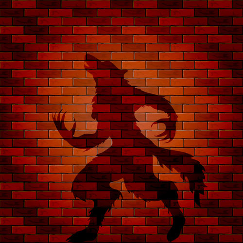 Halloween brick wall background vector 08 Halloween brick wall background vector 08