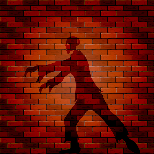 wall halloween brick background 