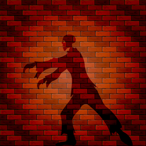 Halloween brick wall background vector 10 Halloween brick wall background vector 10
