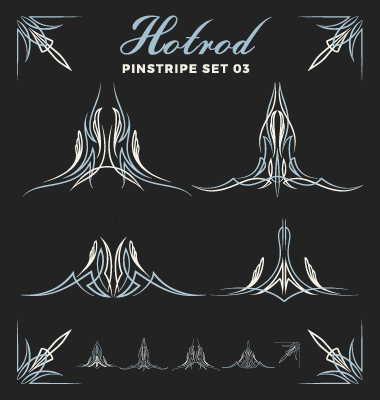 Hotrod，pinstripe 