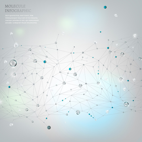 Molecule elements infographics vectors 04 Molecule elements infographics vectors 04