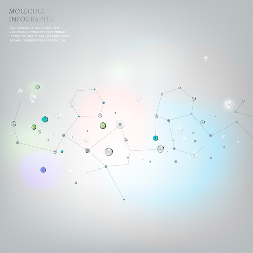 molecule infographics elements 