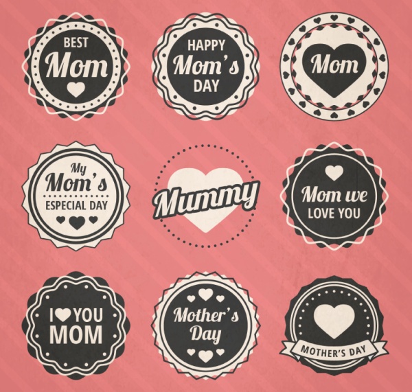 Mother's material day badge 