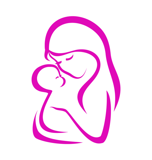 Pregnacy abstract design vector 01 Pregnacy abstract design vector 01