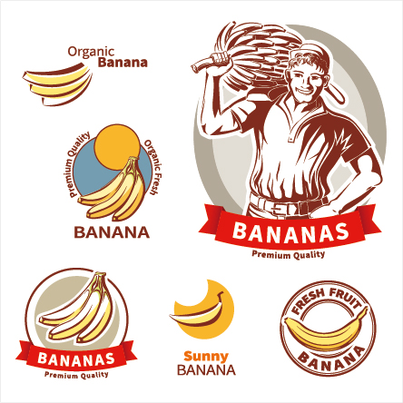 quality premium labels banana 