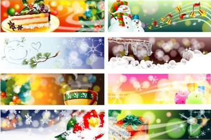 christmas dream banner vectors material christmas dream banner vectors material