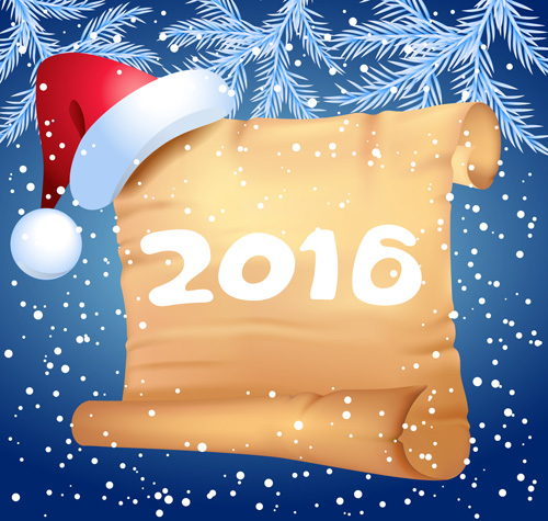 2016 christmas background with paper vector 01 2016 christmas background with paper vector 01
