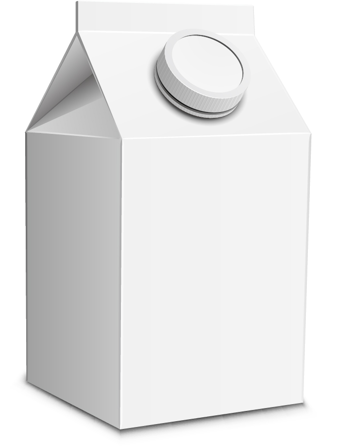 template packer milk carton 
