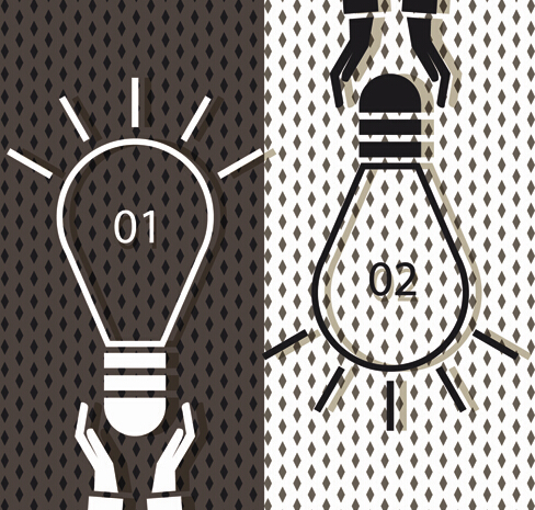 Vector lamp creative idea business template 04 Vector lamp creative idea business template 04