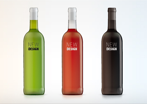 Vector wine bottle design material set 05 Vector wine bottle design material set 05