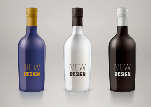 Vector wine bottle design material set 06 Vector wine bottle design material set 06