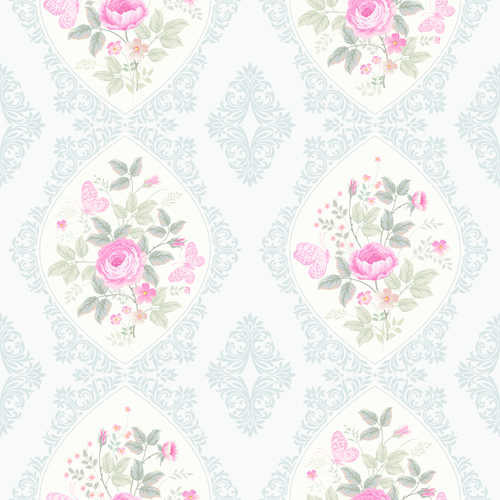vintage pattern flower decro 