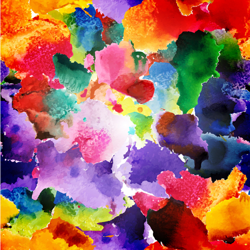 Watercolor object abstract art background vector 03 Watercolor object abstract art background vector 03