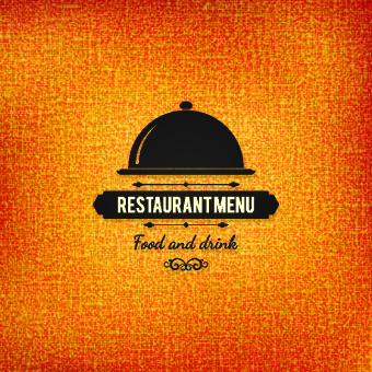 template Retro font restaurant menu creative 