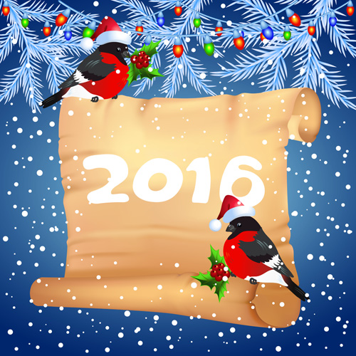 2016 christmas background with paper vector 03 2016 christmas background with paper vector 03