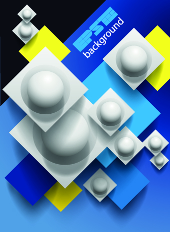3D objects vector backgrounds 01 3D objects vector backgrounds 01