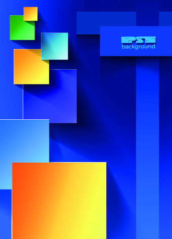 3D objects vector backgrounds 02
