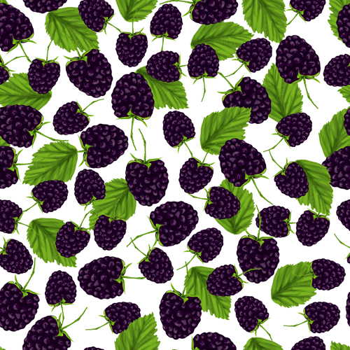 Berry pattern seamless vector material 01 Berry pattern seamless vector material 01